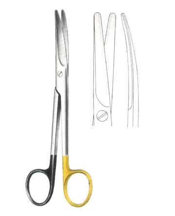 SCISSORS WITH TUNGSTEN CARBIDE INSERTS
